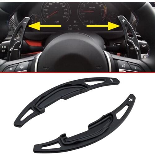 Aluminum Steering Wheel Gear Shift Paddle Extension For BMW M2 M3 M4 M5 M6 X5M X6M F85 F86 F80 F82 F87 F83 F10 F12 F13 Black