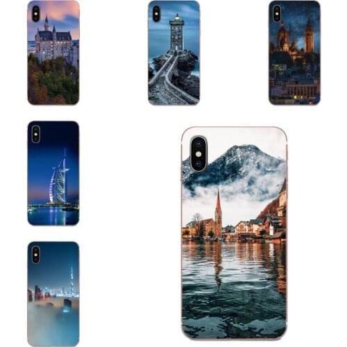For Xiaomi CC9E Mi3 Mi4 Mi4i Mi5 Mi 5S 6 6X 8 9 SE Play Plus Pro Lite A1 Mix 2 Note 3 Ultra Thin Case City Sea European Scenery