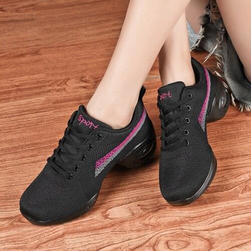 New Modern Dance Shoes Soft Bottom Jazz Shoes Sports Dance Shoes Breathable Outdoor Womens Shoes Size 35-40