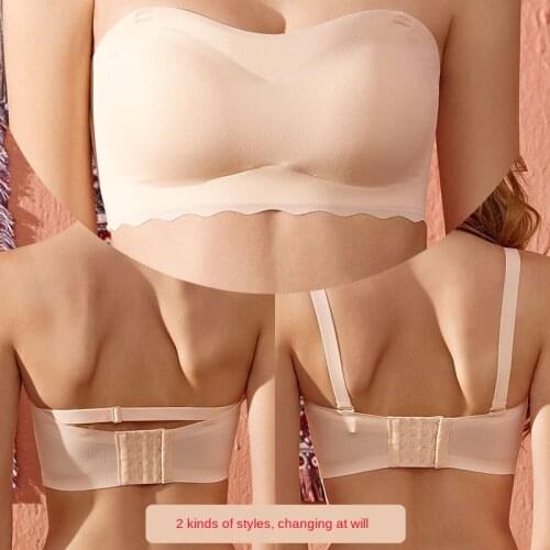 Womens Thin Non-Slip Strapless Push-up Bra bras for women bras for women plus large big size ladies invisible bra