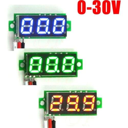 0.28 inch DC 30V digital voltmeter MINI LED Display volt Meter High precision Voltage Indicator Monitor Tester Meter 5v 12v