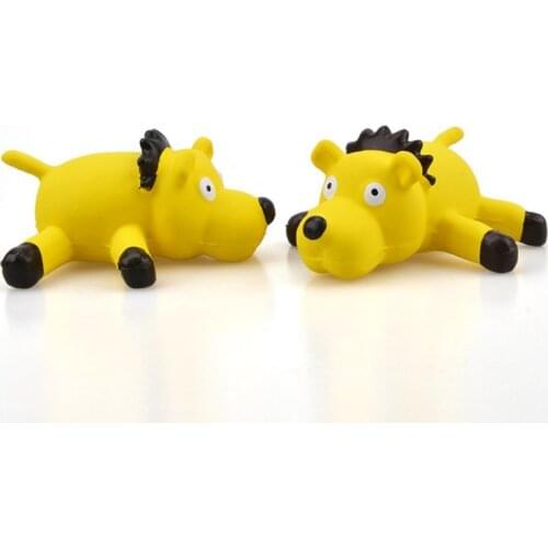 1Pc Rubber Sound Lion Grunting Squeak Latex Pet Chew Toys for Dog Squeaker Chew Training Puppy Supplies Pet Products