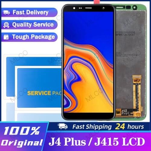 100% Original 6.0'' LCD For Samsung Galaxy J4+ 2018 J4 Plus J415 J415F J410 LCD Display Touch Screen Sensor+Service package