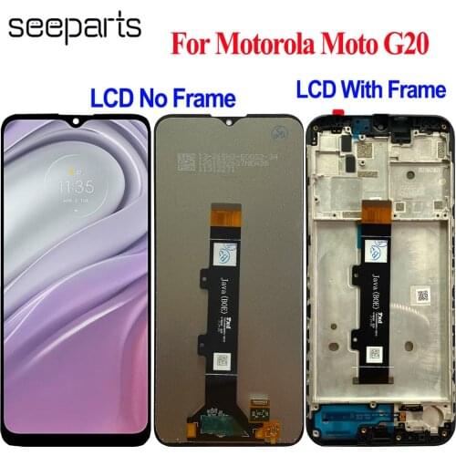 Original New Tested 6.5" For Motorola Moto G20 Lcd Screen Display Touch Digitizer Assembly For Moto G20 LCD G20 Display