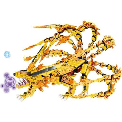 1211pcs NEW 2021 Series Nine Tailed Foxs Golden Dark Empire Dragon Season 14 Building Blocks Classic Model Sets Bricks Kids Kits