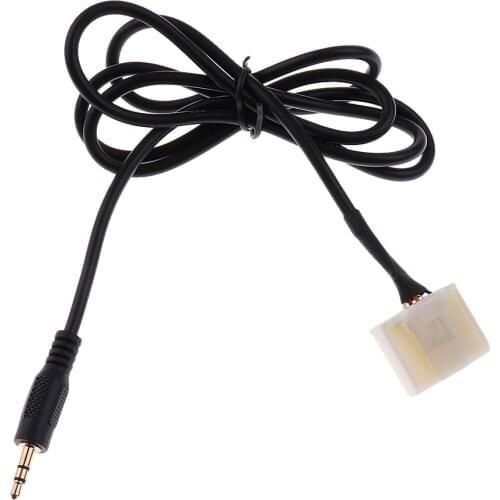 3.5mm AUX IN Audio Input Adapter MP3 Player Phone for 2007-2009 Toyota Camry Corolla Highlander RAV4 Reiz (3.6ft)