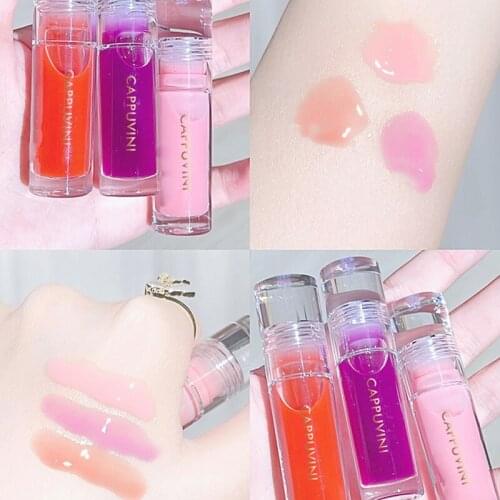 3pcs/set Mirror Finish Lip Glaze Long Lasting Moisturizing No Fading Non-stick Lipstick