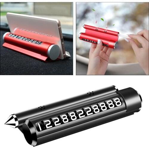 Auto Car Temporary Parking Stop Card Phone Number Plate Stickers Gadgets