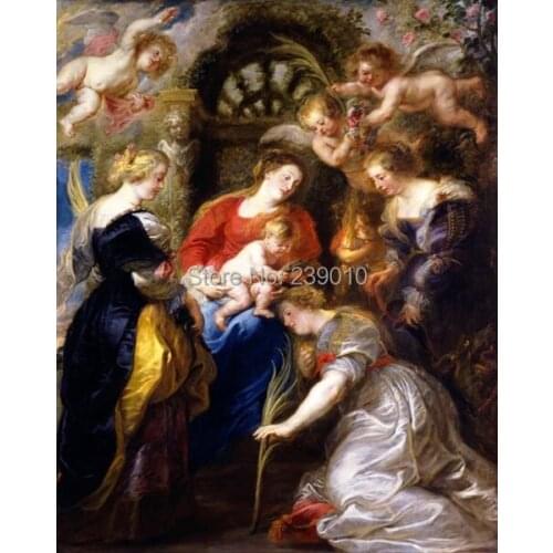 Free shipping religious oil painting canvas prints decoration picture Christian angers oil painting printed on canvas