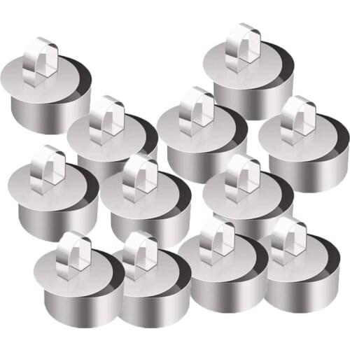 BMBY-Set of 12 Cake Rings, Mousse Cake Molds and Pastry Baking Ring,Food Ring Mould Dessert Rings Set for Pastry Cake Baking