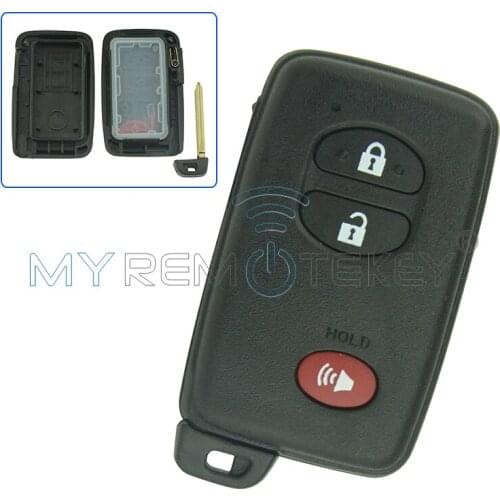 Remtekey Smart key case shell for Toyota Avalon Camry Highlander RAV4 3 button key replacement cover