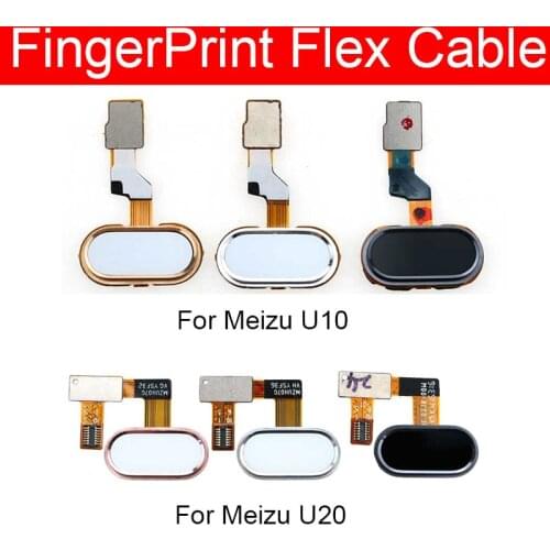 Home Button Fingerprint Sensor Flex Ribbon Cable For Meizu U10 U20 U680H U685H Menu Fingerprint Scanner Return Key Repair Parts