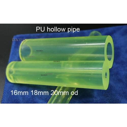 16mm 18mm 20mm od elastic open tube pu hollow pipe polyurethane Hollow Rod flexible hollow bar
