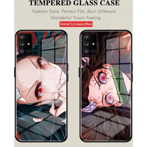 Hot Anime Demon Slayer Sabito lovable phone case For SamsungA52 A51 4 5 G 5G A71 4G 5G A40 50 71 20 30 81 91Tempered Glass