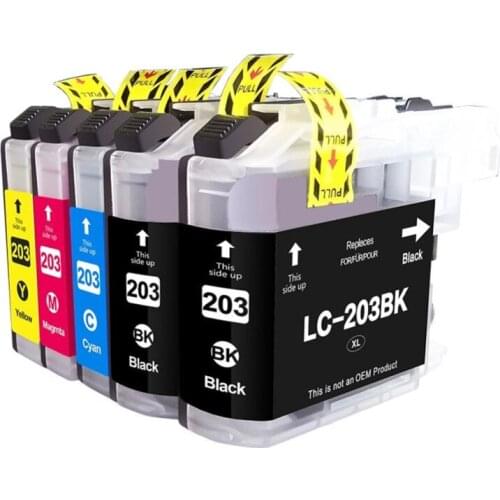 HTL LC203 LC201 LC205 LC207 Compatible ink cartridge for Brother MFC-J460DW MFC-J480DW MFC-J485DW MFC-J680DW MFC-J880DW J885DW