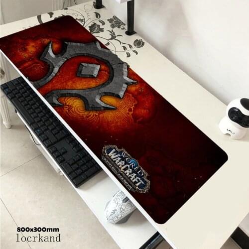 World of Warcraft Gaming Mouse pad Gamer Large 900x400mm Horde Alliance Computer keyboard mouse pad non-skid laptop mouse pad