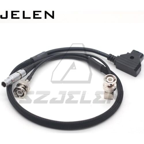 D-Tap to 2pin Cable forTeradek Bolt Pro 1000/3000ft power cable and SDI camera monitor SDI line, BNC plug to BNC plug