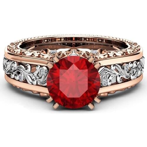 Ma'am Ring Alloy Plating Rose Gold Color Separation Ring Ornaments