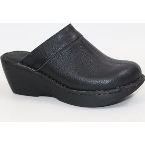 Leather slippers Comfortable sandals Women slippersHigh heel Muller slippers