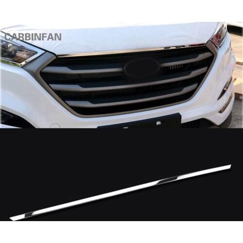 Fit for Hyundai Tucson TL 2015 2016 2017 2018 Car Front hood Bonnet Grille Cover Trim Strips Exterior Accessories P89