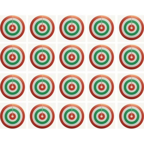 Set of 20 Paper Target Square Practice Paintball Training Sheet 14x14cm