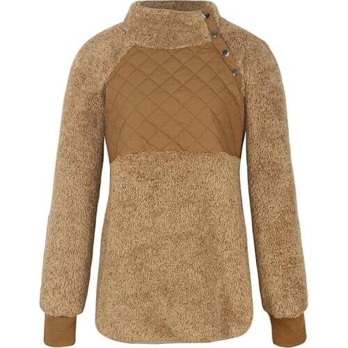 Autumn Winter Sweater Coat hit Color Stitching Sweater Elegant Jumper Coat Loose Long Sleeve Fluffy Warm Yellow Womens Sweater