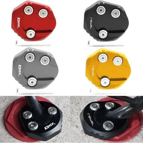 For Honda CMX Rebel 500 300 CMX300 CMX500 2017-2020 2021 Motorcycle Accessorie Kickstand Side Stand Extension Enlarger Plate Pad