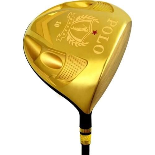 POLO Mens Golf Clubs Driver Right Hand Cast Titanium Alloy 1# Woods /SwingWeight D1/ Shaft Hardness SR / Graphite Regular Gold