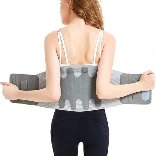 Adjustable Double Pull Magnetic Steel Plate Lower Back Waist Medical Support Bar Posture Corrector Lumbar Brace Belt Pain Relief