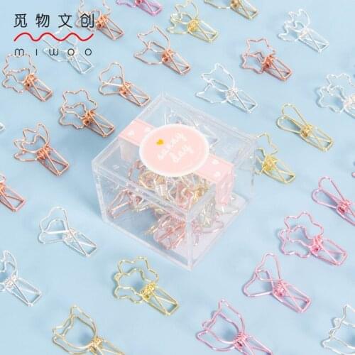 Cute Fishtail Clip Paper Office Stationery Note Clips Binder Paper Clips Office Accessories Office Supplies Rose Gold Stationery
