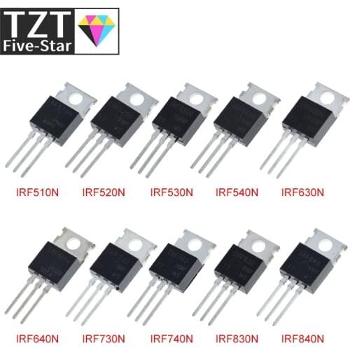 10PCS IRF510 IRF520 IRF530 IRF540 IRF630 IRF640 IRF730 IRF740 IRF830 IRF840 Transistor TO-220 TO220