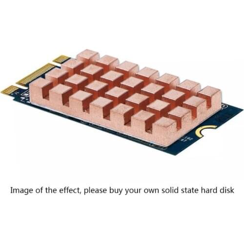 32x18MM M.2 SSD 2260 NGFF 2242 Computer Laptop Solid Hard Disk Ultra-thin Copper Fin Cooling Cooler Silent Heat Sink Radiator