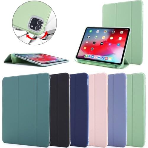 Smart Cover For iPad 2020 2021 Case 12.9 inch Folding Leather Stand Tablet For iPad Pro 12 9 Case 2021 2020 with Pencil Holder