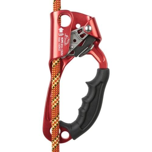 Outdoor Mountaineering Rock Climbing Rope Clamp Hand Ascender Rappelling Gear Equipment Rope Clamp for Mountaineering Caving