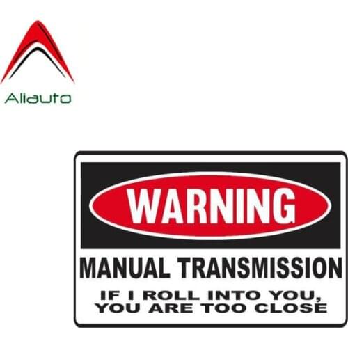 Aliauto Funny Car Sticker Manual Transmission If I Roll Into You Are Too Close Accessoriesd PVC Decal for Mercedes,18cm*12cm