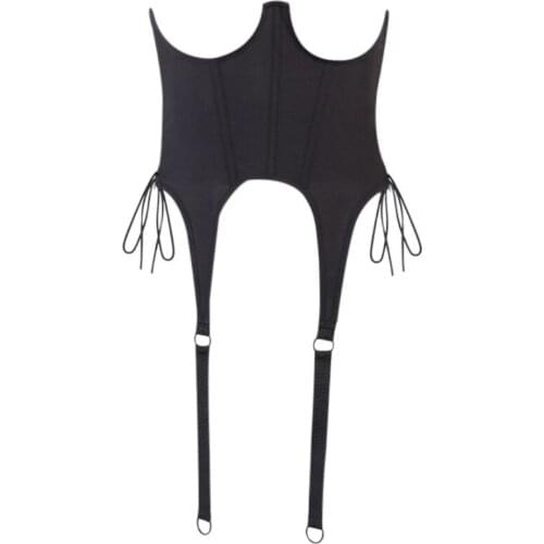 Women Corset Bustier Tops Steel Boned Underbust Corset Waist Training Corselet