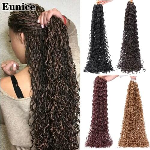 Zizi Braids Crochet Box Braids Twist Synthetic Braiding Hair Extensions 20-25 roots/Pack Pink White Purple Bug Gray 613 Eunice