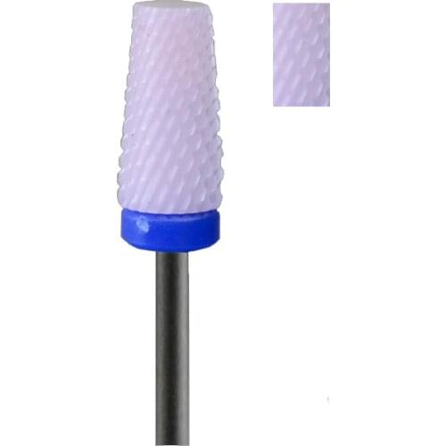 1pcs Pink Ceramic Nail Drill Bit - Large Tapered Bit -M