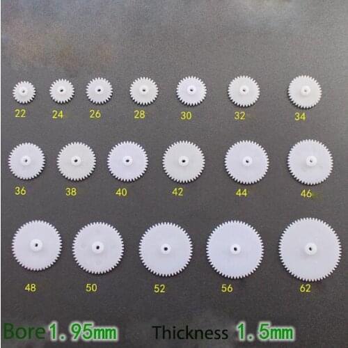 10pcs DIY motor gear plastic single layer bevel gears gearbox toy model accessories mechanical internal component 22-50 teeth