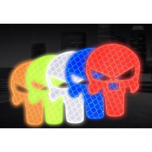 5*4CM PUNISHER Skull Film Classic Car Stickers Motorcycle Decals Car Accessories