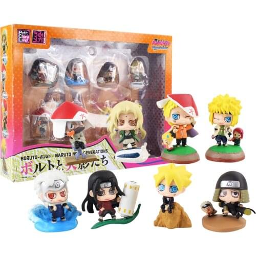 8pcs/lot Anime Naruto Figures All The Hokages Uzumaki Boruto Hashirama Tobirama Hiruzen Tsunade Kakashi Model Toys