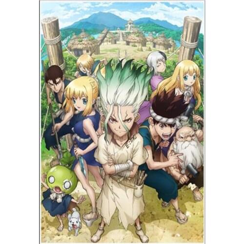 Anime Dr.STONE,Diamond Painting DIY Cross Stitch Full Square Round Drill Embroidery Handmade Home Room Wall Decor WG2685