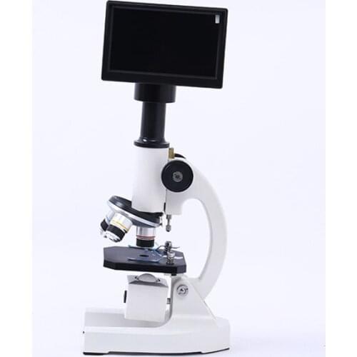 LCD Screen 640X Student Biological Microscope Breeding Professional Monocular Biology Microscope w/ Light Mite Detection