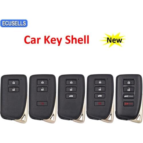 2/3/4 Button Remote Car Key Shell Case for Lexus GS300 GS350 GS460 IS250 ES250 ES300H ES350 NX200 NX300H with TOY12 Uncut Blade