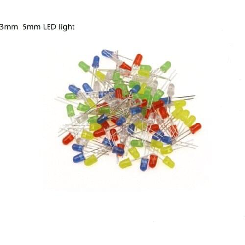 DIP F3 3MM F5 5MM Led Light 5 Color 6 Color Sample KIT Pack Red Yellow Blue Green White Orange