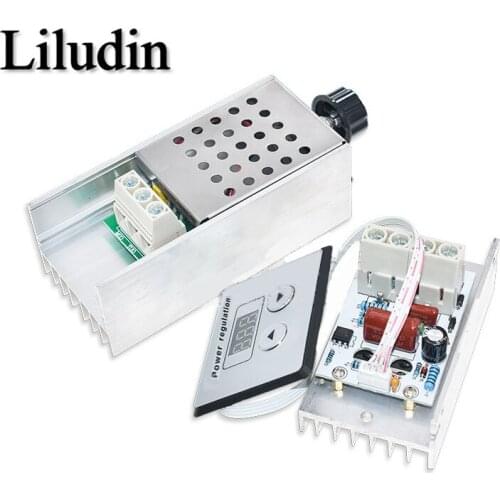 AC 220V 10000W SCR Digital Control Electronic Voltage Regulator Speed Control Dimmer Thermostat + Digital Meters Power Supply