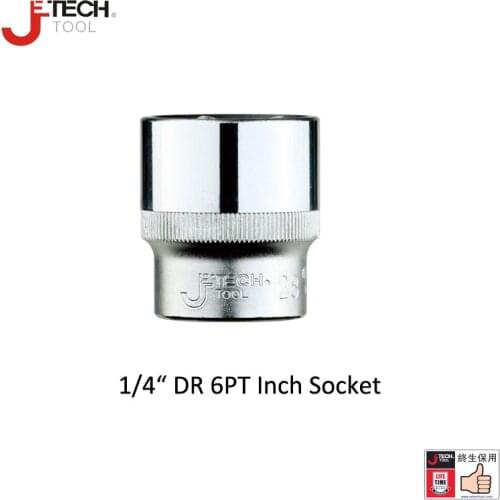 Jetech 6.35mm 1/4" drive 6 point PT inch standard short impact socket size 5/32 3/16 7/32 1/4 9/32 5/16 11/32 3/8 7/16 1/2 inch