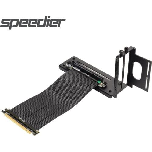 PCI Express 4.0 x16 Riser Cable And Extender Compatibility with PCIe® Gen 4.0 Desktop Systems PCI-E Extension Cable With Bracket
