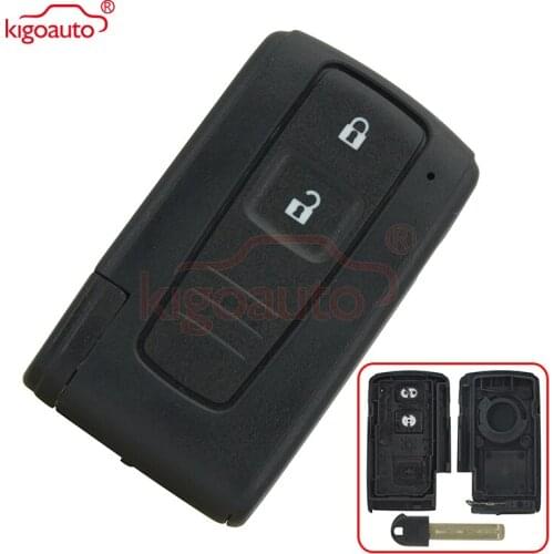 Kigoauto Smart replacement key case car key shell 2 Button For Toyota Prius Corolla Verso