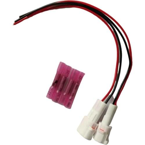 2-Pack Power Lead Kit Cable Accessory Compatible for Yamaha 850X2 850X4 RMAX2 2016-2021 with 4x Heat Shrink Crimp Replace Parts